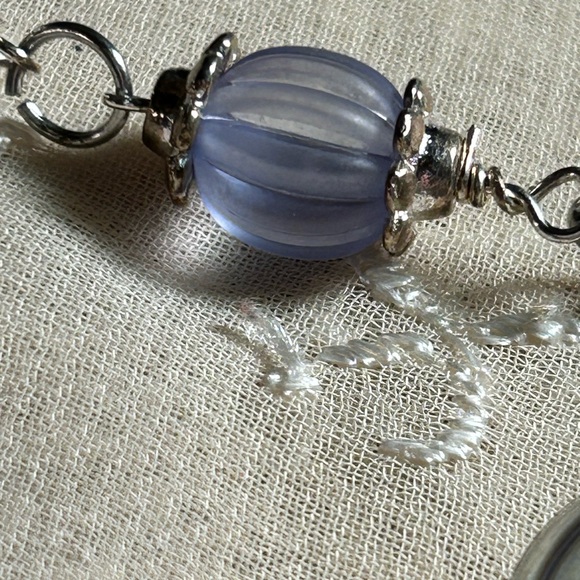 Hydrangea collection Rosary style necklace bracelet & earrings - Picture 5 of 15